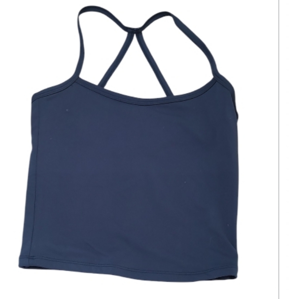 Navy Blue Strappy Tank Top